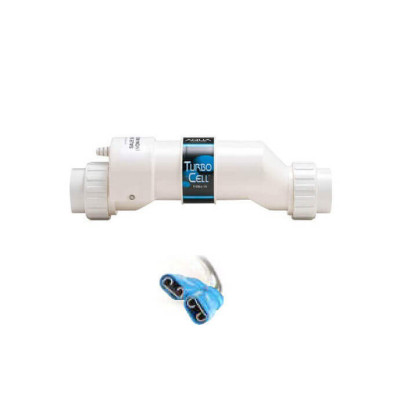 Cellule compatible électrolyseur Hayward, Bio-Pool IP 3G et BP65IP - pour piscine jusqu'à 95m3, livrée avec cosses, corps transparent, électrode 13 Plaques | BIOV2-65IP3-C13P_C