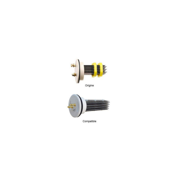 Cellule Pacific Sel 30 de remplacement (culot beige, 7 plaques), électrode compatible électrolyseur DESJOYAUX JD SEL, Magiline Sel 30, Astral Sel 30, Alpina 30, Energy Sel 30, Euro Sel 30 | PAC-30-E7P_C
